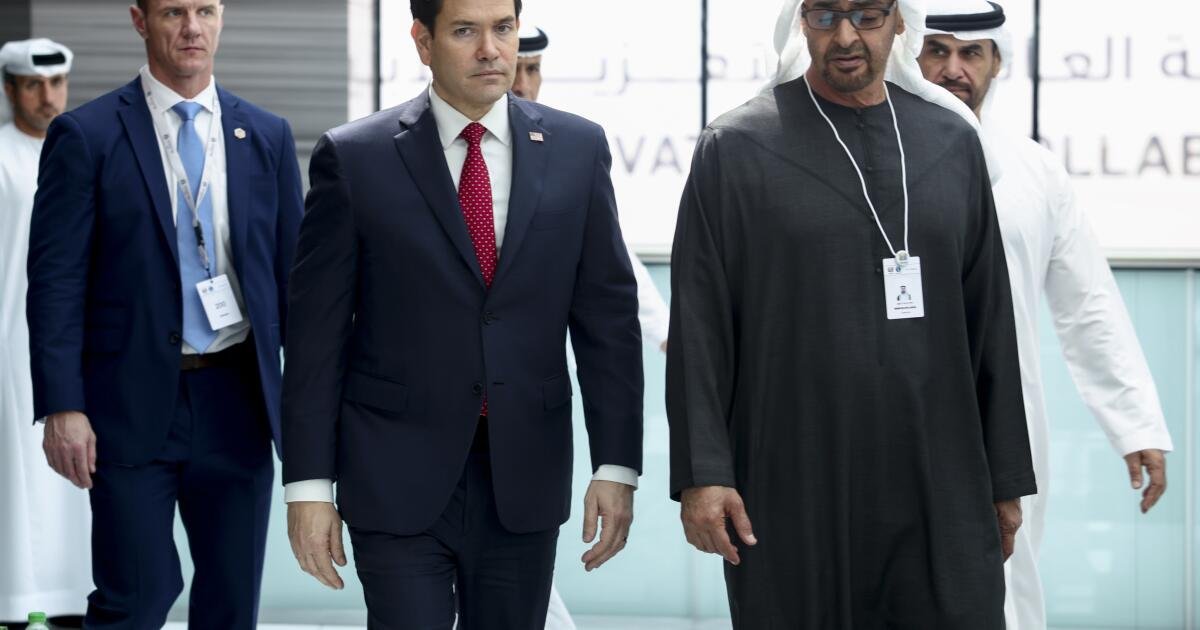 El principal diplomático de los Estados Unidos, Rubio, visita a los EAU después de las conversaciones históricas con Rusia sobre la guerra de Ucrania