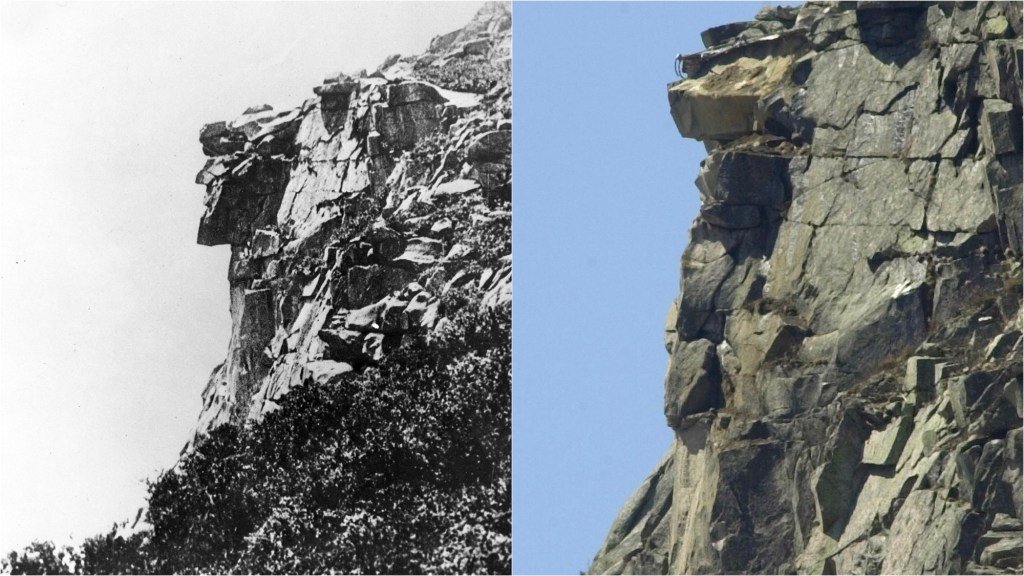 Hoy en la historia: 3 de mayo, colapsas de 'Old Man of the Mountain'