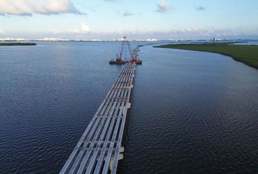 La finalización del puente Nichupté de Cancún se retrasó a diciembre