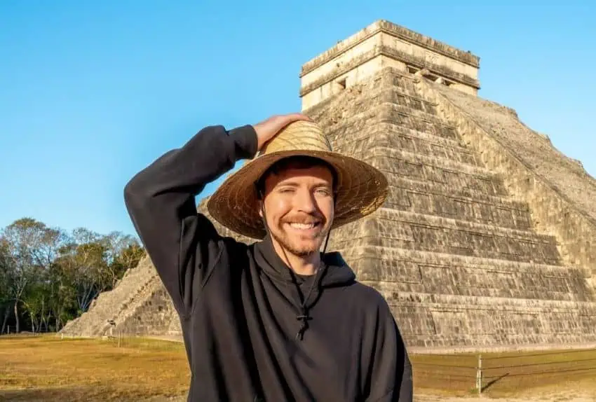 Video de MrBeast Chichén Itzá escrutado por público mexicano, funcionarios