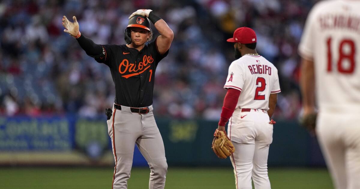 Los ángeles luchan contra Tomoyuki Sugano en pérdida ante los Orioles de Baltimore