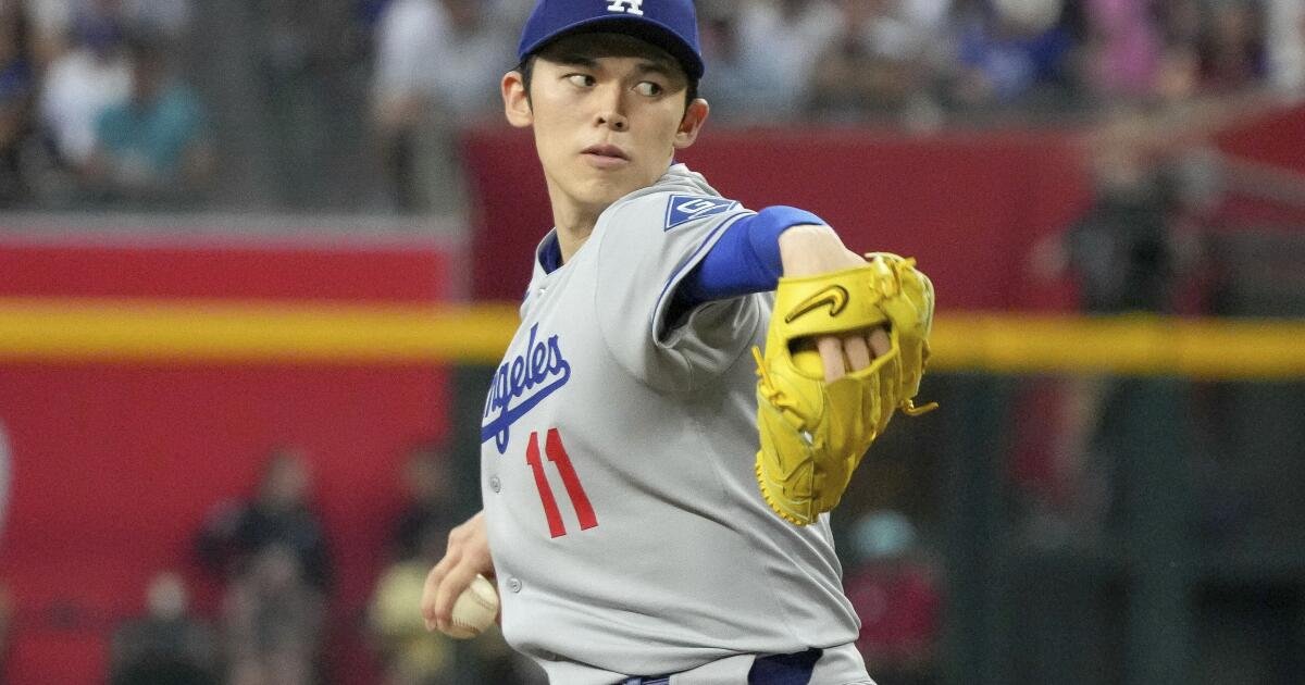 La disminución de la velocidad de la bola rápida de Roki Sasaki es un problema. ¿Pueden los Dodgers encontrar una solución?