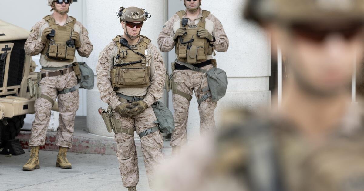 Marines para salir de Los Ángeles, dice el Pentágono