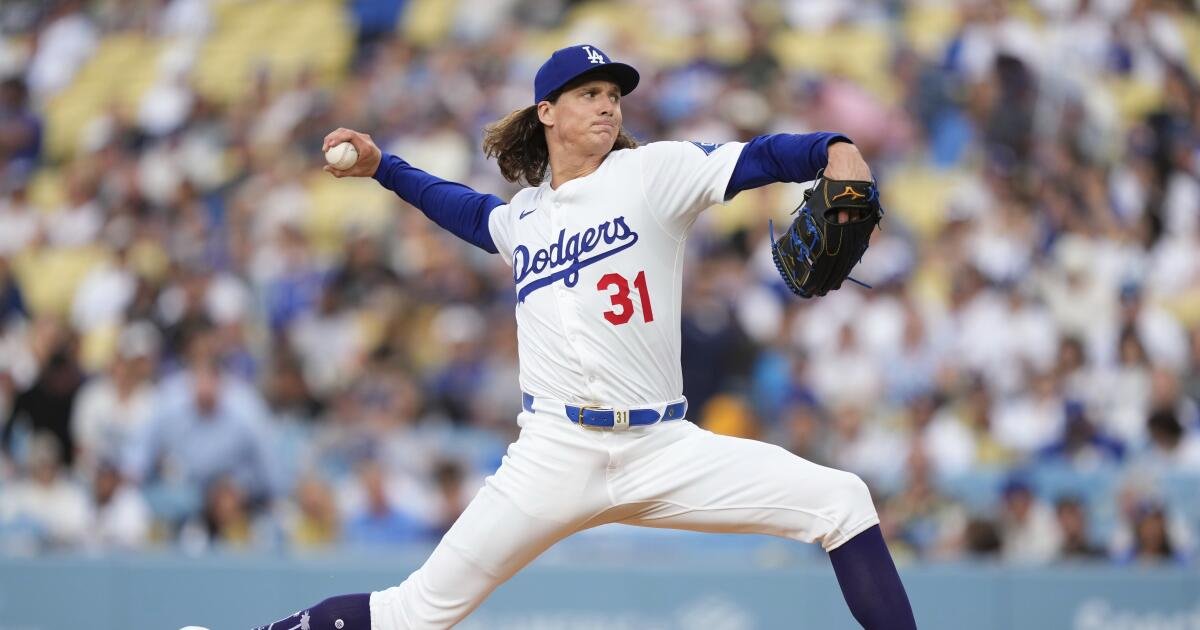 Los Dodgers son cerrados por los cerveceros, pero Tyler Glasnow muestra signos de crecimiento