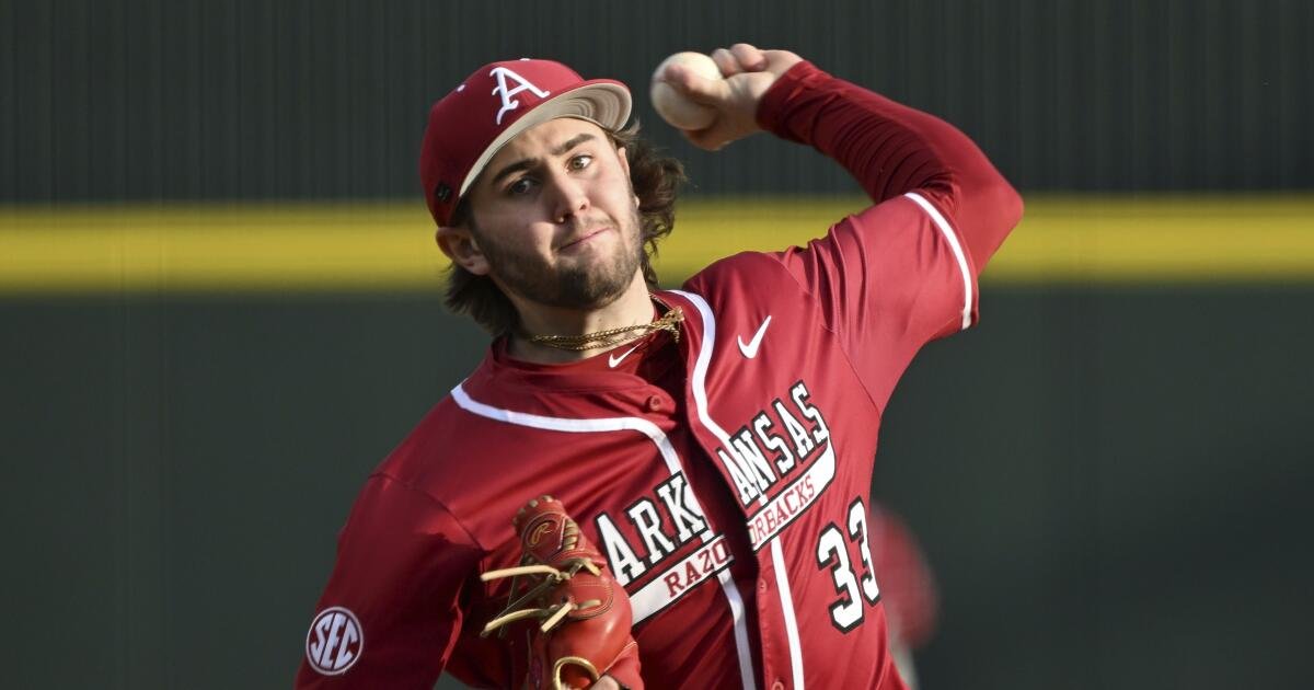 Draft MLB: los Dodgers seleccionan un par de destacados de Arkansas con sus primeras selecciones