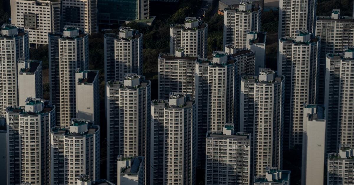 Los estadounidenses pueden aspirar a casas unifamiliares, pero en Corea del Sur, los apartamentos son reyes