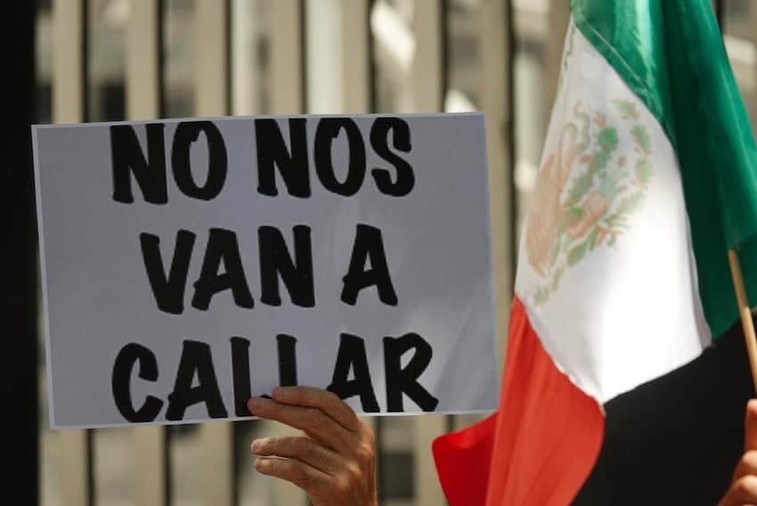 Casi 3 de cada 10 mexicanos dicen que la libertad de expresión no se puede ejercer completamente en México