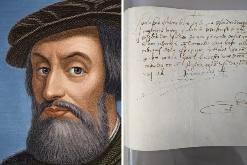 EE. UU. Devuelve un manuscrito robado de 500 años firmado por Hernán Cortés