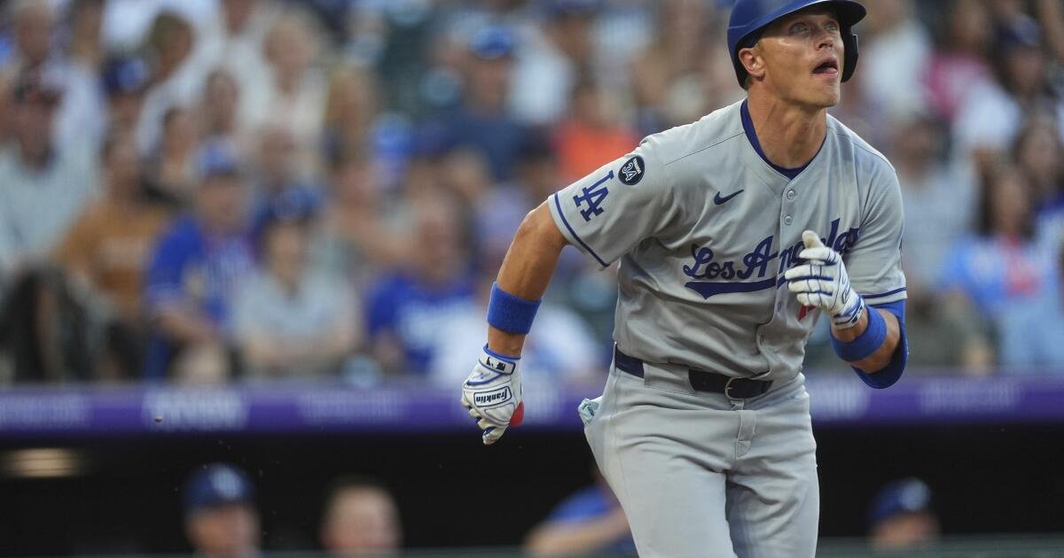 Alex Call tiene el mejor juego como un Dodger en la derrota de Rockies