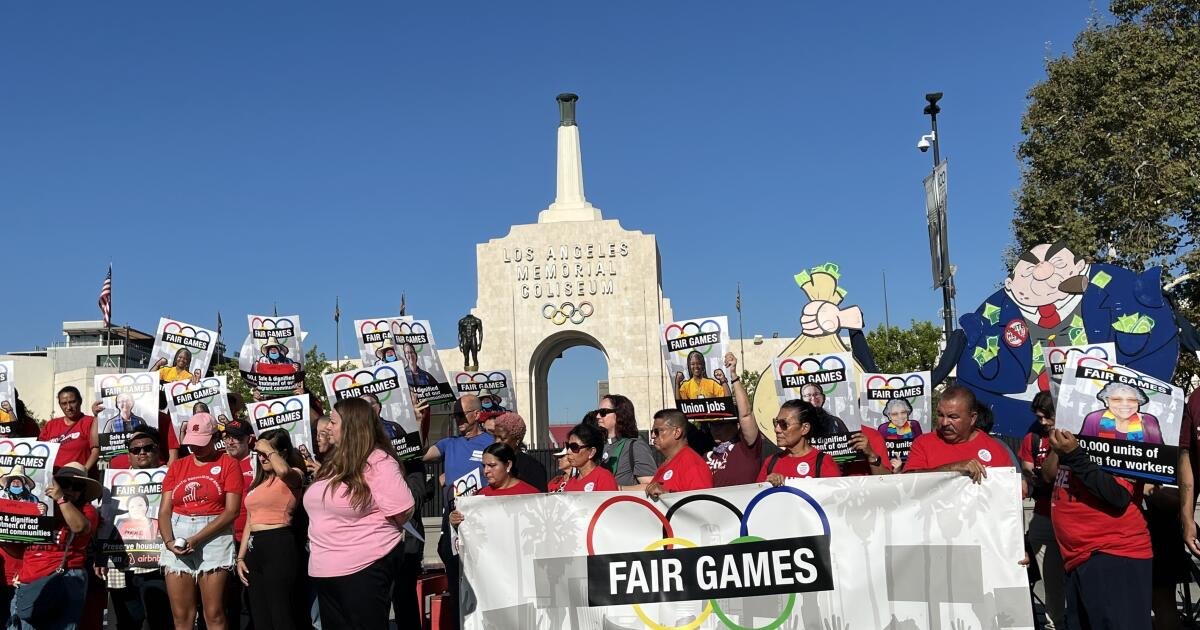 Los sindicatos de Los Ángeles presionan por 'New Deal' antes de los Juegos Olímpicos de 2028