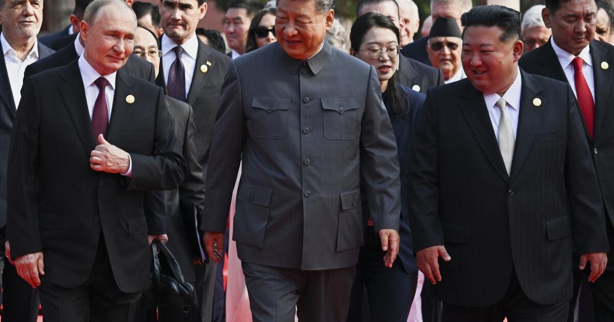 Una cumbre y un desfile en China pueden señalar un cambio geopolítico. También podrían ser jocados políticos