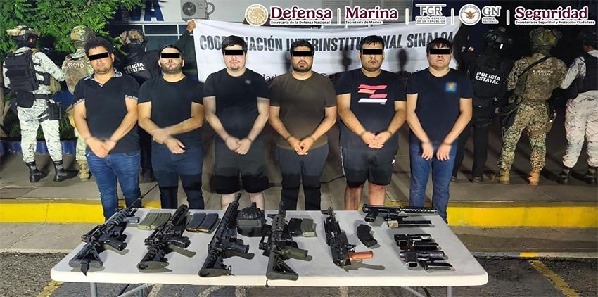 Tiroteos sacuden la capital del estado de Sinaloa tras la captura de 10 operadores del cartel
