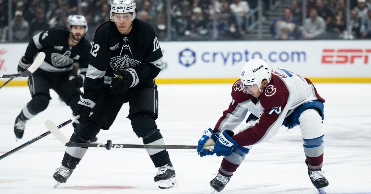 La última temporada de Anze Kopitar no comienza bien, ya que Kings pierde en Avalanche