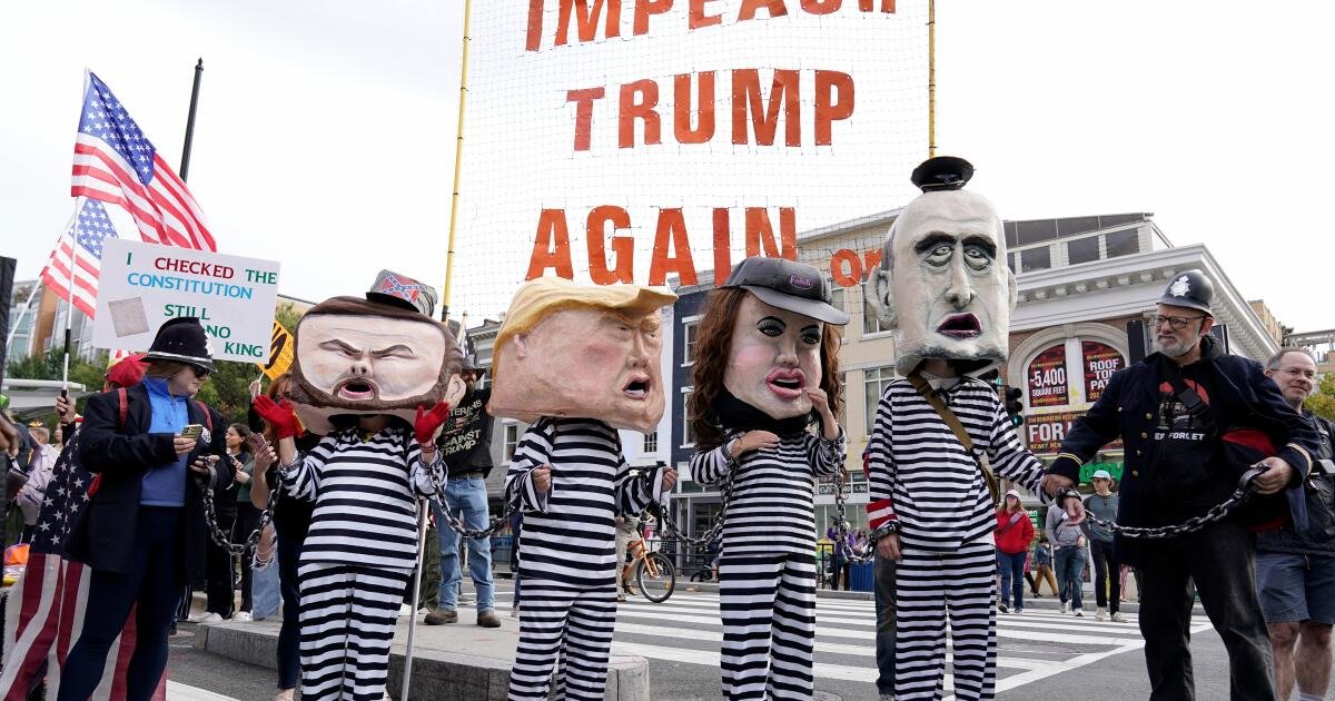Protestas masivas ‘No Kings’ contra Trump planeadas en todo el país