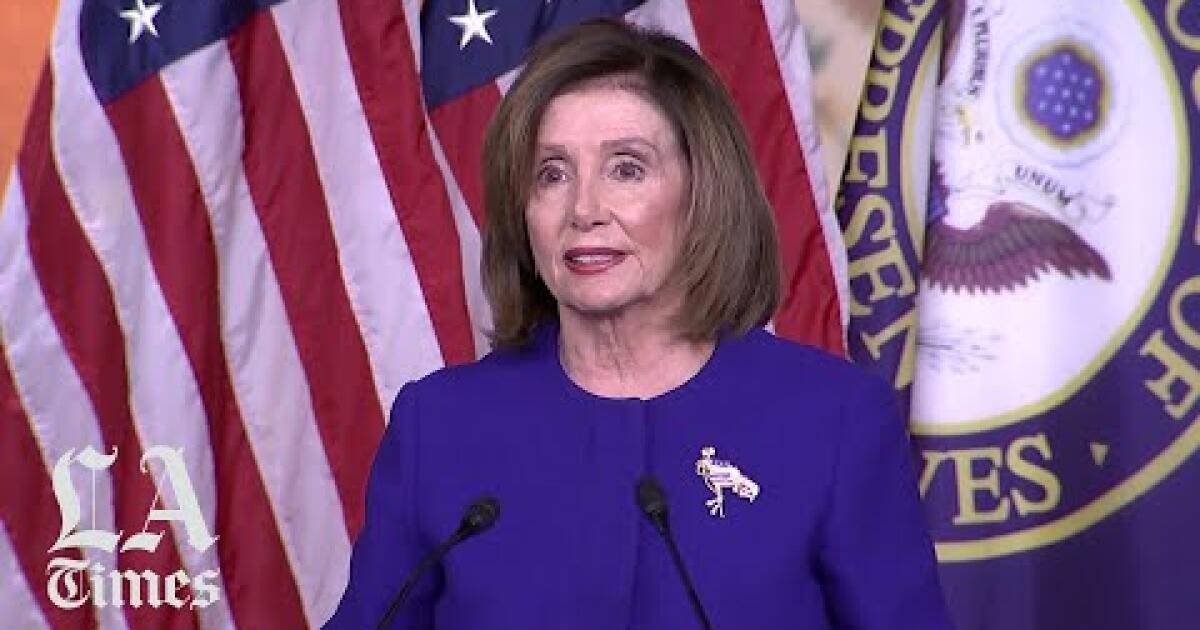 Pelosi dice que presentará artículos de juicio político "pronto" a medida que aumenta la presión