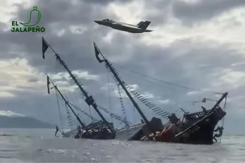 El Jalapeño: Pete Hegseth declara victoria en la Guerra contra las Drogas tras hundir crucero de bebidas alcohólicas en Puerto Vallarta