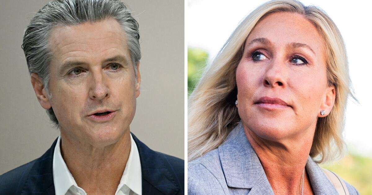 ¿Dos políticos que impresionaron en 2025? Gavin Newsom y Marjorie Taylor Greene