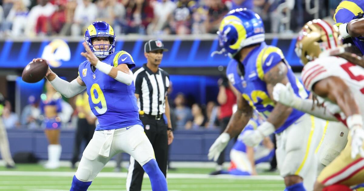 Matthew Stafford y Rams ansiosos por vengar su desgarradora derrota ante los 49ers