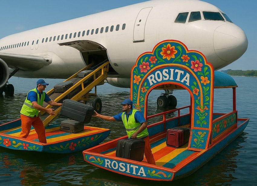 El Jalapeño: Tras aumento del nivel del agua del Lago de Texcoco, planean trasladar aeropuerto a Xochimilco