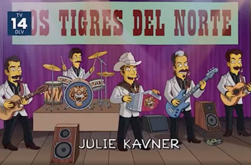 tigres del norte on the Simpsons