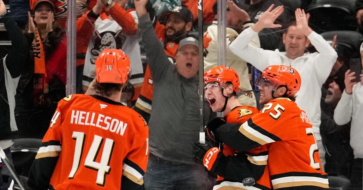 Los Ducks logran la victoria en tiempo extra, poniendo fin a la racha de seis victorias consecutivas de los Capitals