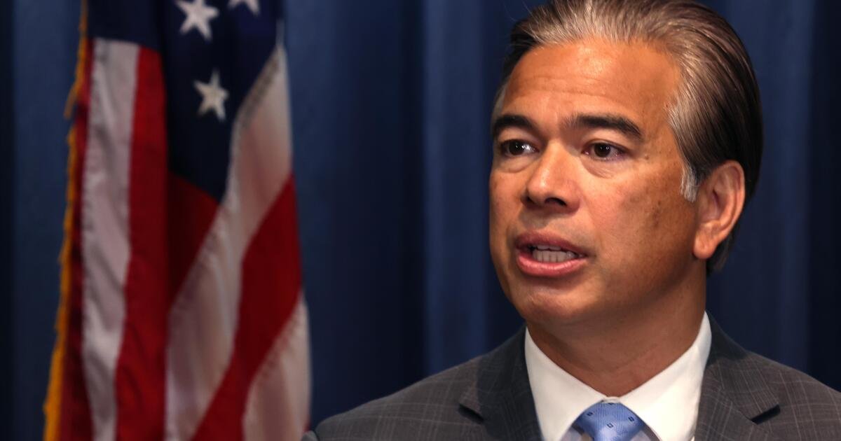 Abogado de California. El general Rob Bonta opta por no postularse para gobernador. De nuevo.