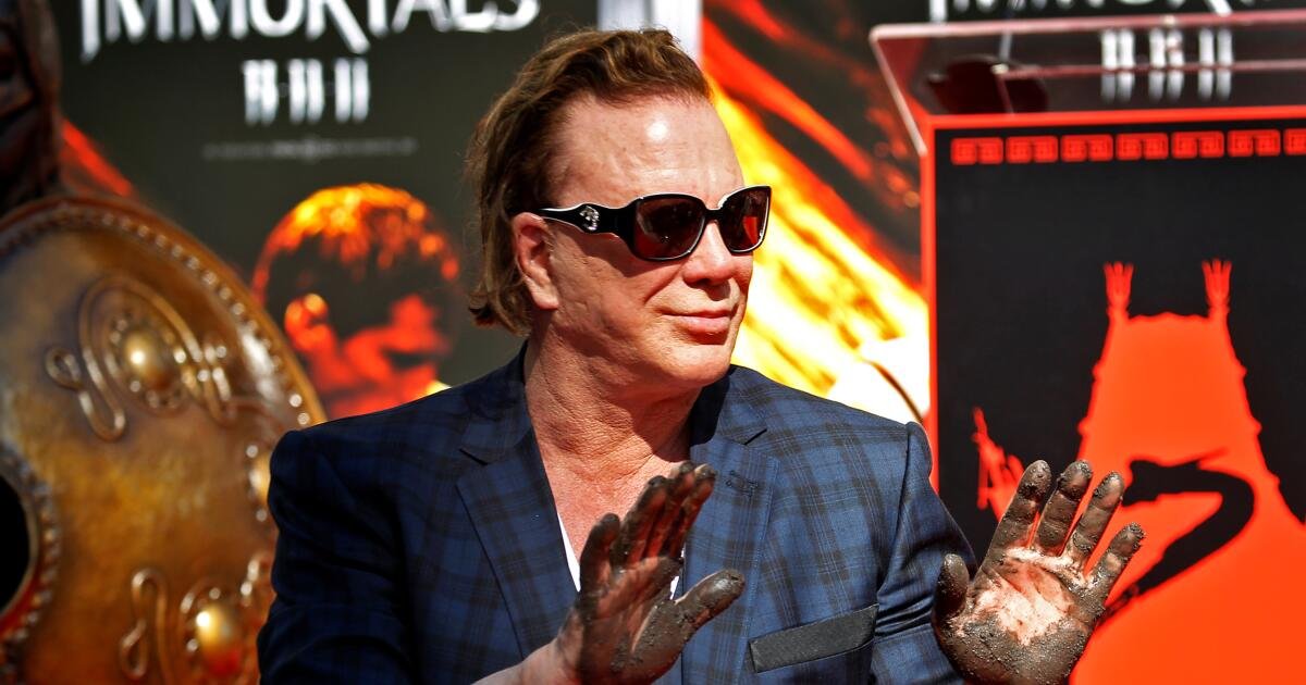 El actor Mickey Rourke se enfrenta al desalojo de su casa en Los Ángeles por 60.000 dólares en alquiler impago